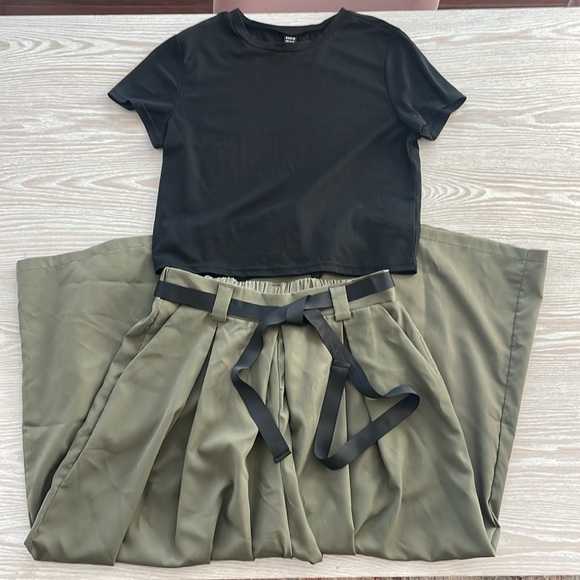 Shein Mulvari Tee & Wide Leg Pants - Picture 3 of 6